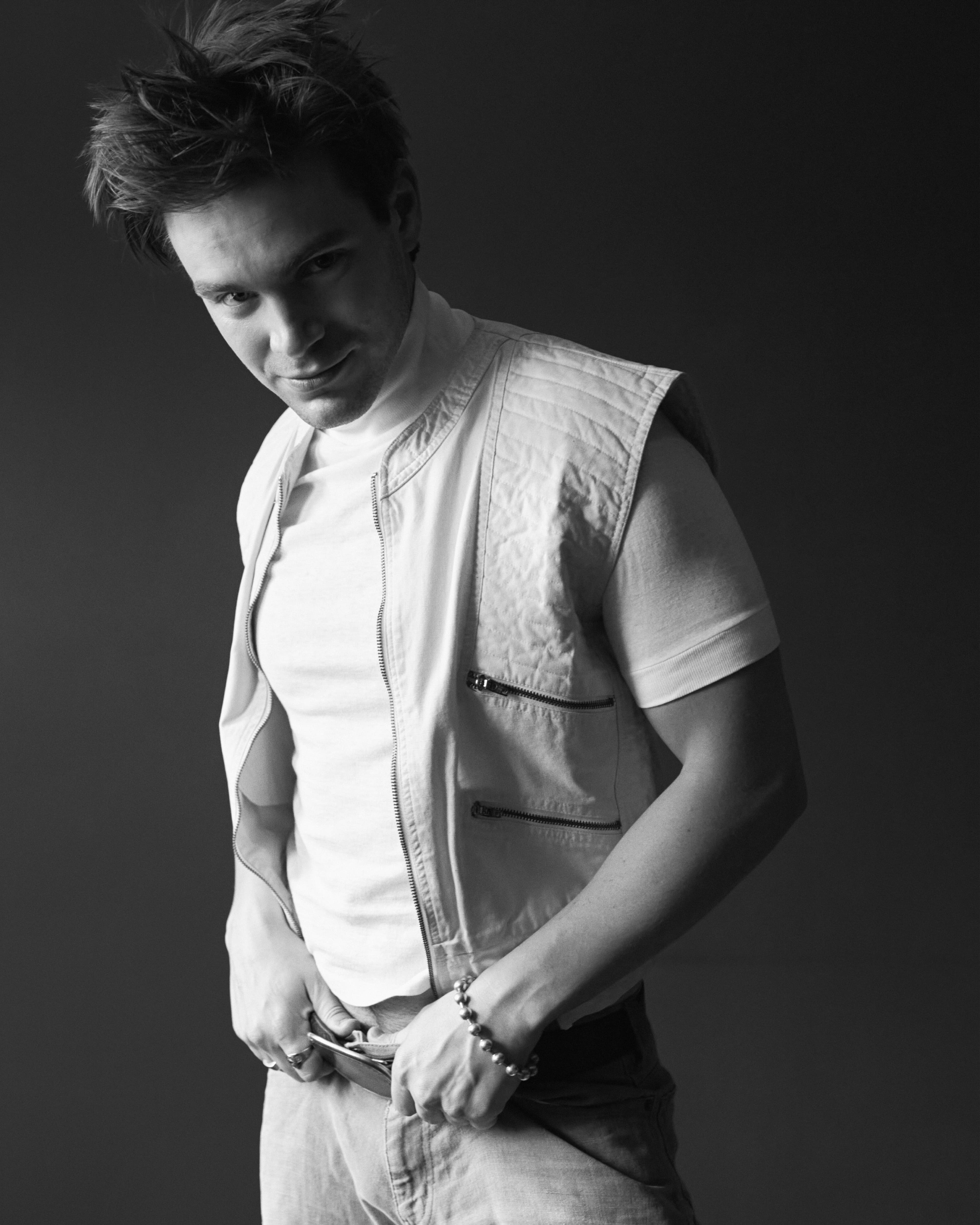 Vintage vest by Bugle Boy from Cherry Vintage. Vintage top from Cherry Vintage. Pants and belt, stylist’s own.