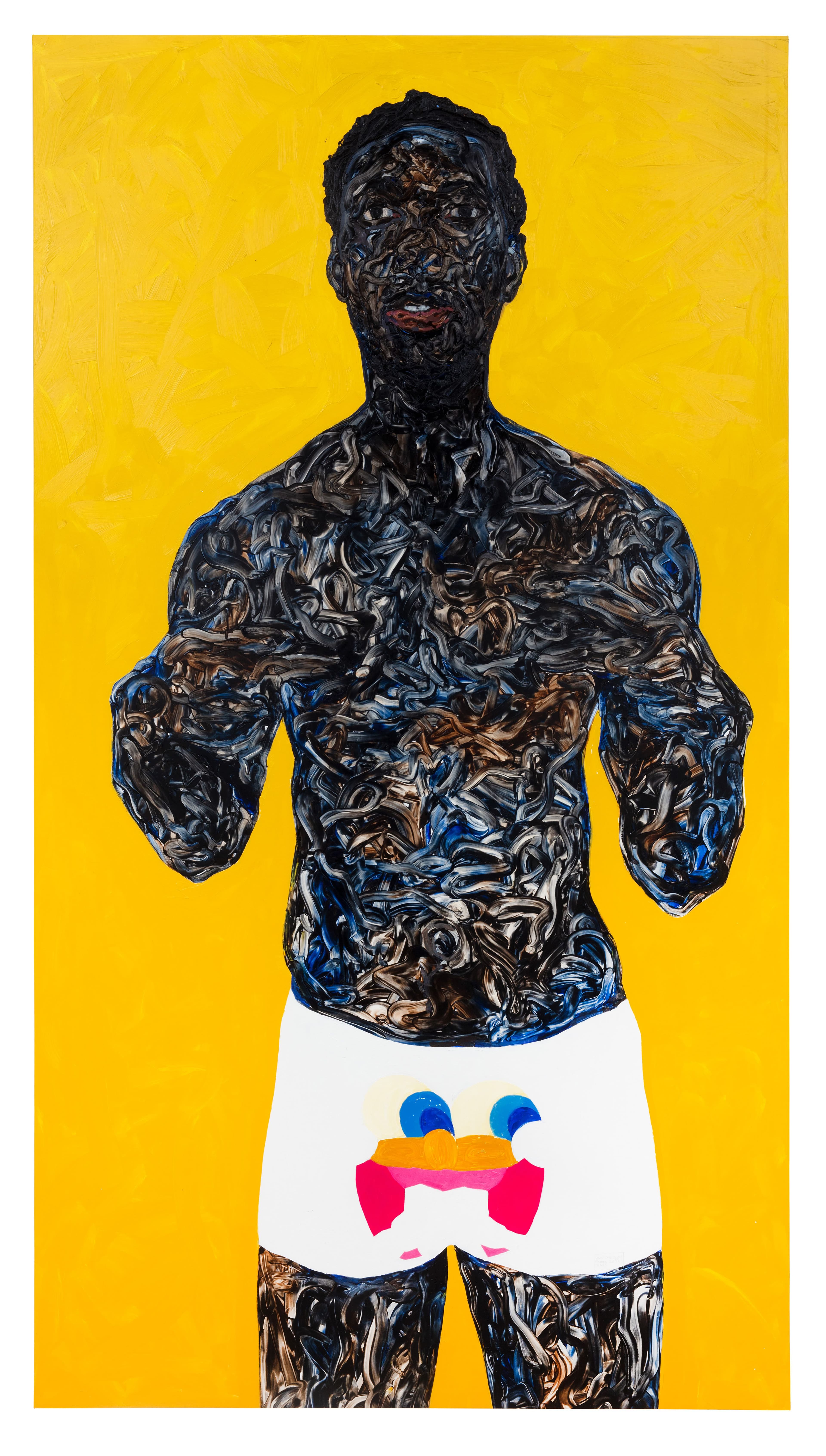 Amoako Boafo, ,Sponge Bob Boxers,, 2024. Photo by Ramiro Chaves.