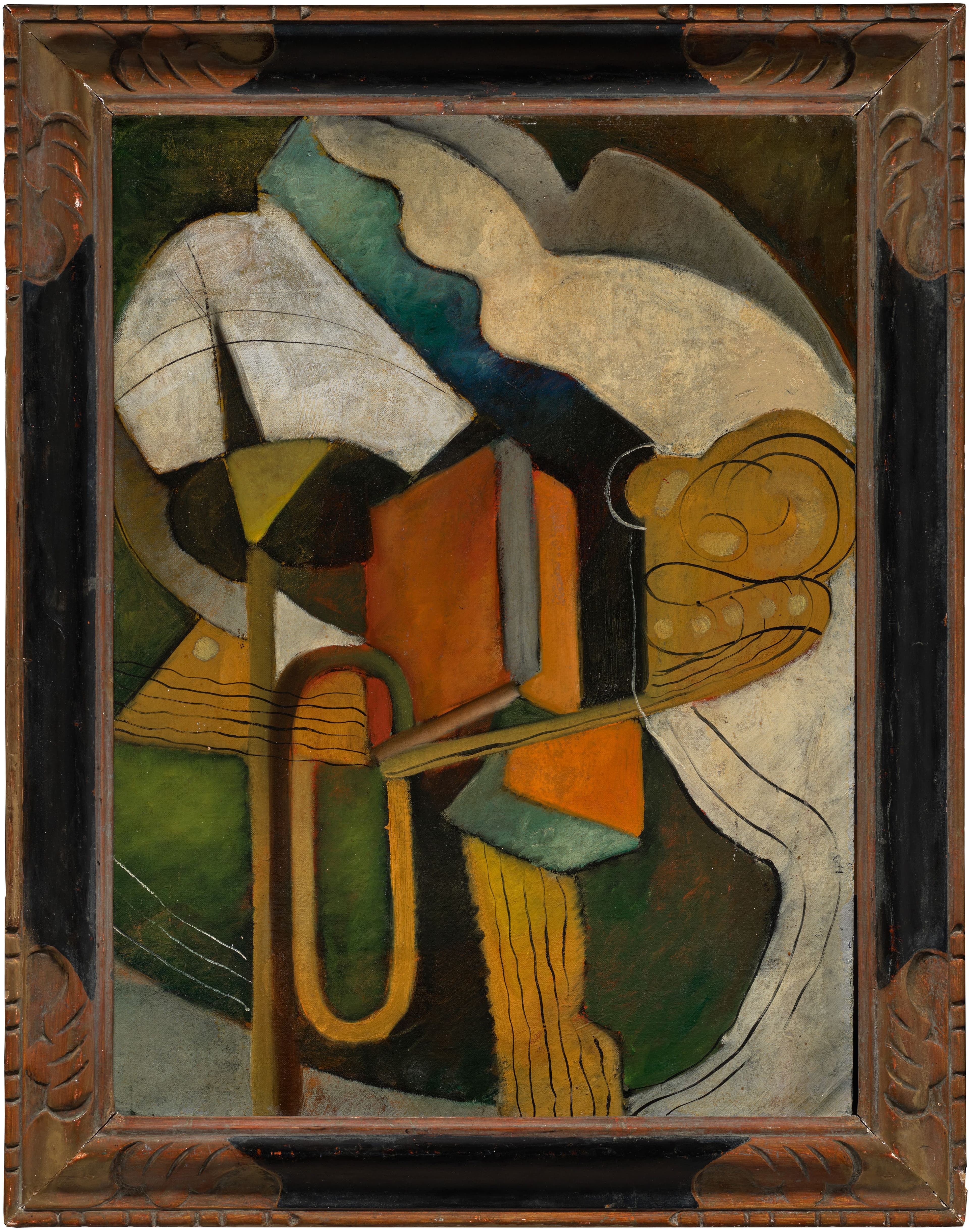 Leo Roth. ’Untitled,’ n.d. Oil on canvas, 17.25“ × 23.5“ (43.8 cm × 59.7 cm).