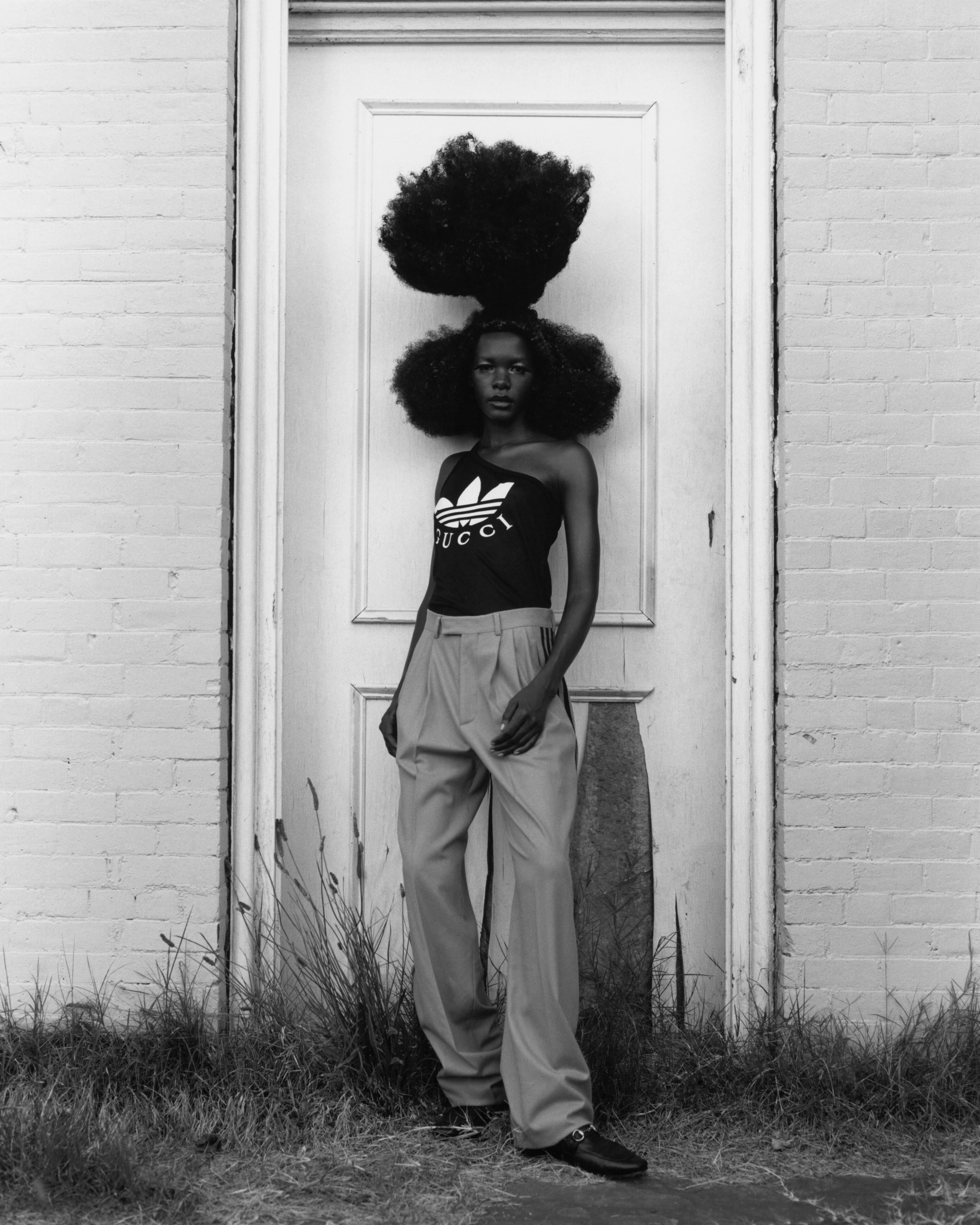 All clothing by Gucci