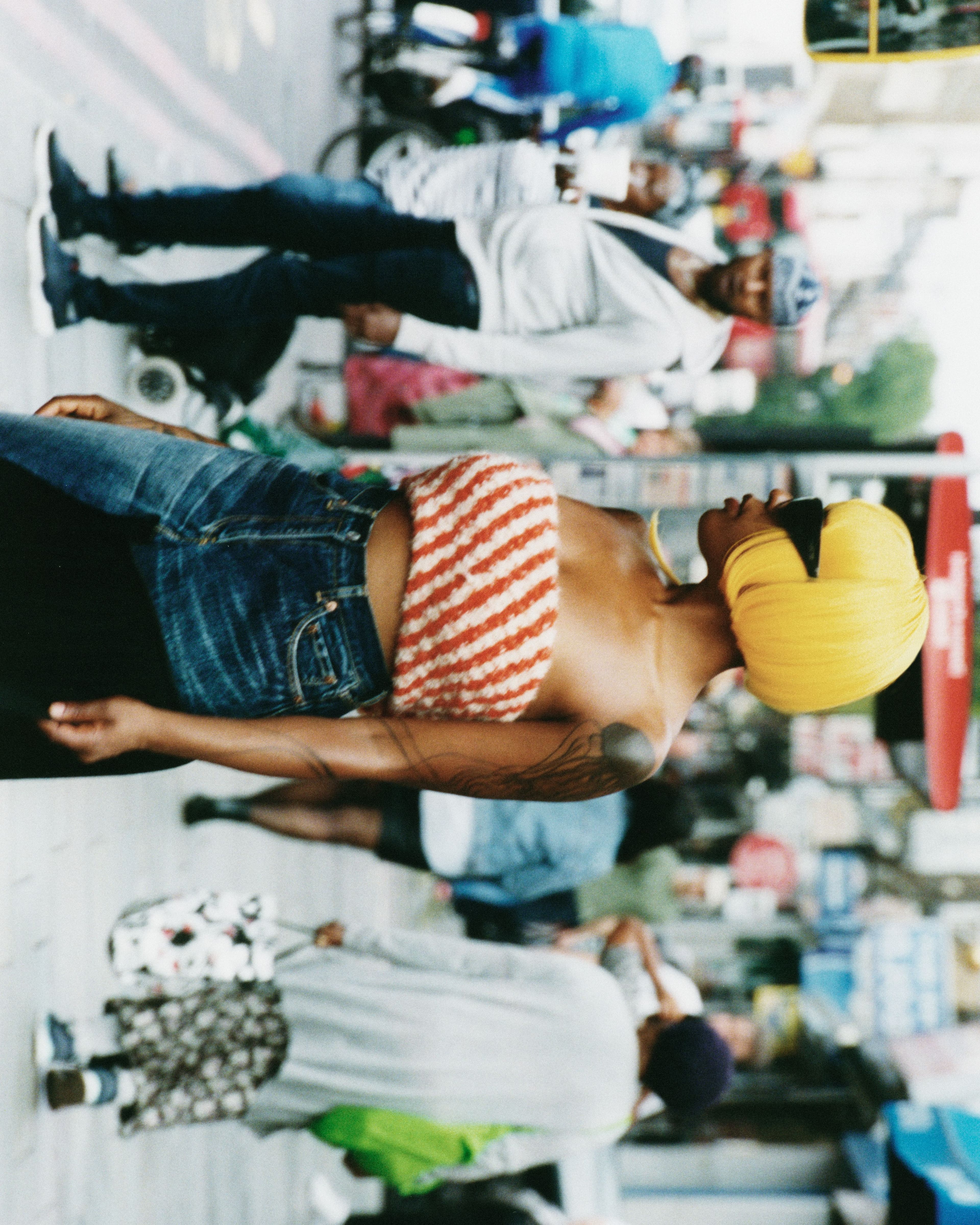 Top by Gui Rosa. Vintage skirt by Yohji Yamamoto.