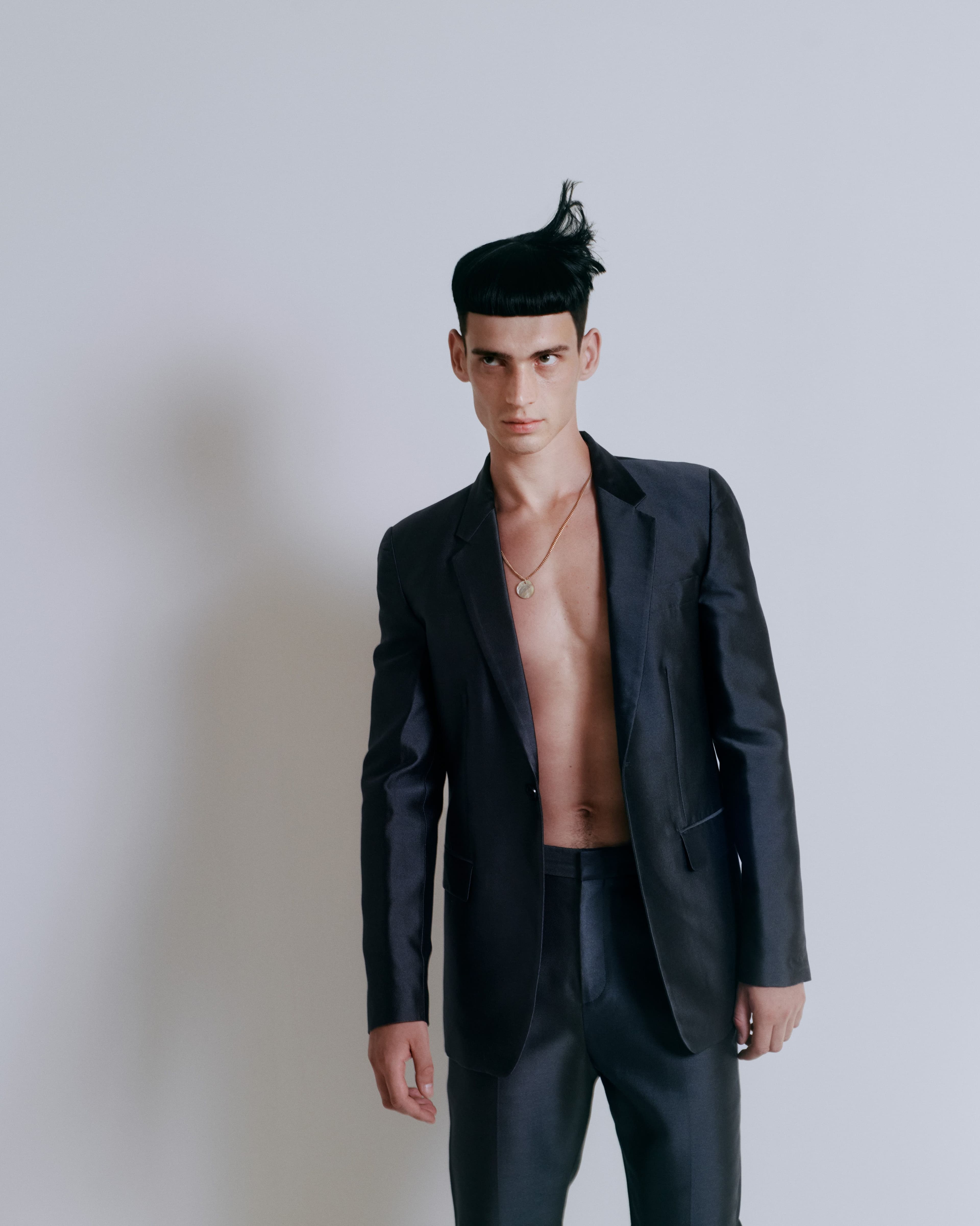 All clothing by Loewe. Necklace, stylist’s own.