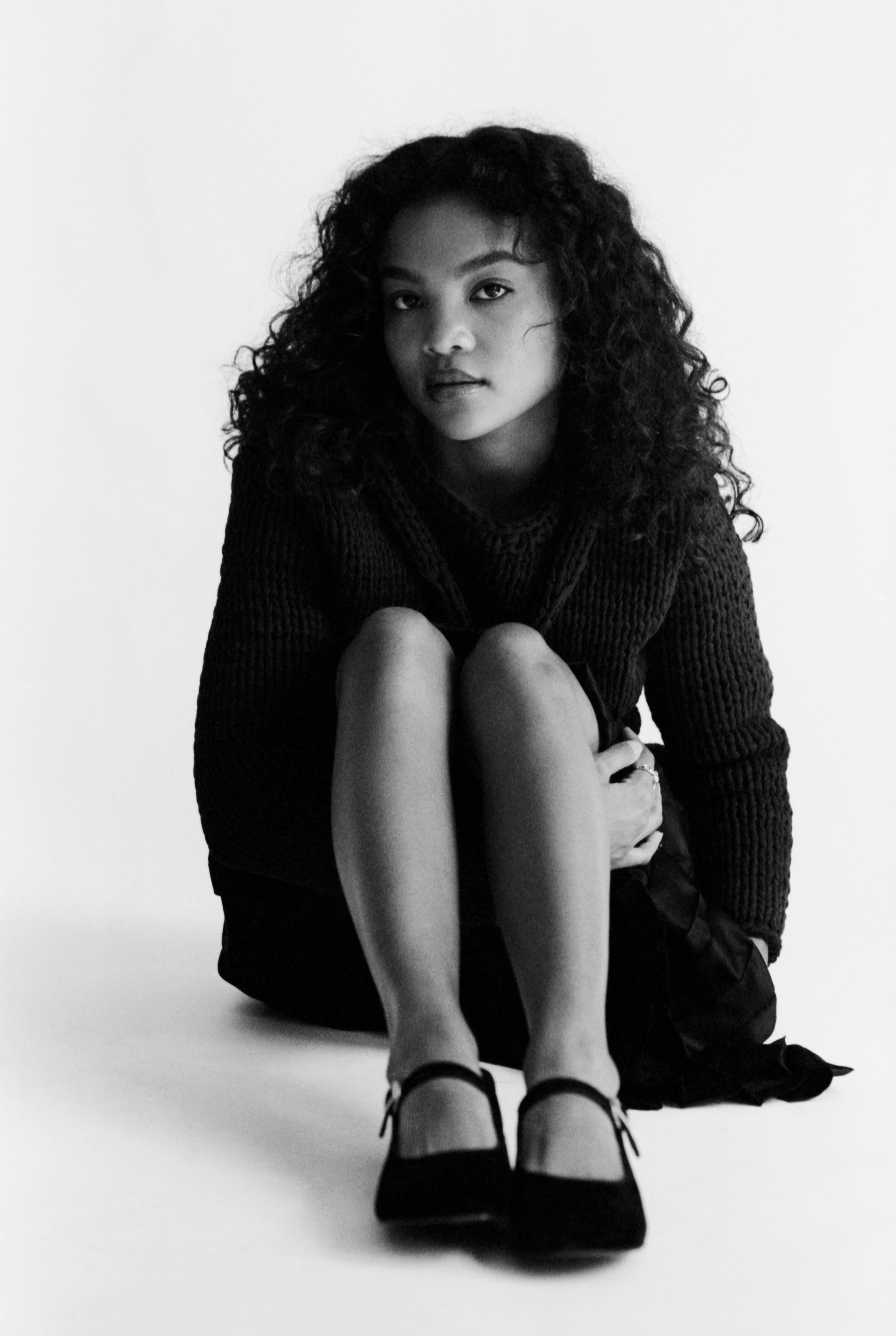 Sweater by Bevza. Skirt by Social Work. Shoes by Reike Nen. Ring by Simuero.